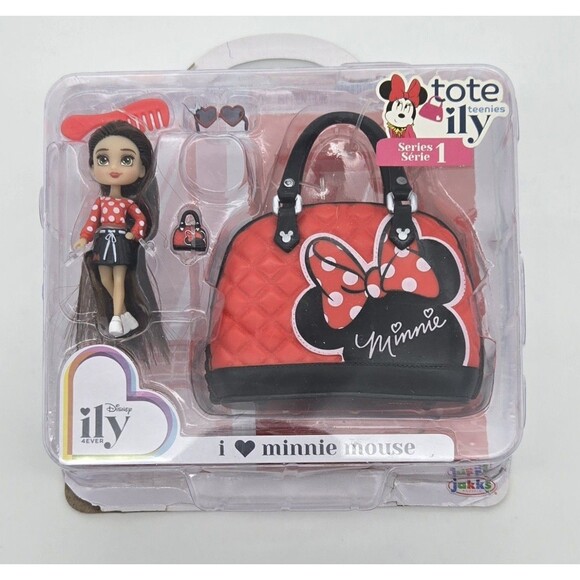 Disney ILY Tote Teenies Bag I Heart Minnie Mouse New Package Damage - Picture 1 of 6